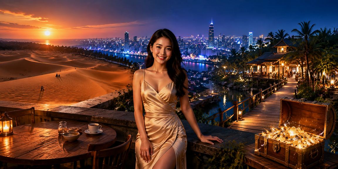 Người dùng trải nghiệm thanh toán trên điện thoại tại Mũi Né